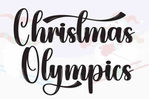 Christmas Olympics: A Sweet and Joyful Typeface for Festive Designs