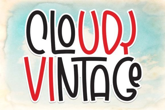 Cloudy Vintage: A Handwritten Font for Timeless Design