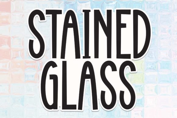 Discover the Warmth of the Stained Glass Font