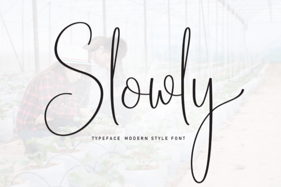 Slowly: A Flowing Handwritten Font for Timeless Designs